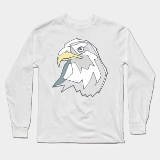 Hand drawn eagle head illustration Long Sleeve T-Shirt